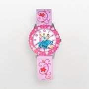 Disney Princess Time Teacher Stainless Steel Flower Watch