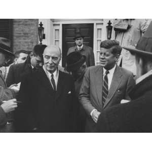  Robert A. Lovett with Pres. John F. Kennedy Re Cabinet 