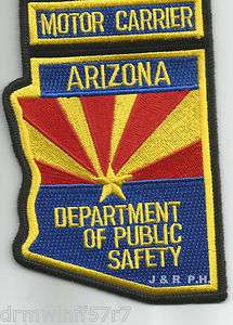   Department of Public Safety   Motor Carrier shoulder police patch