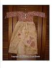 Prim DOLL DRESS w hanger Primitive Decor GOLDEN DAISIES items in 