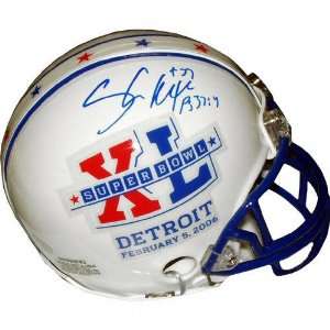 Shaun Alexander Autographed Super Bowl XL Mini Helmet