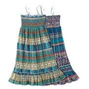 Mudd Patterned Convertible Dress and Skirt   Girls 7 16
