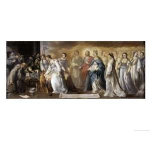  Death of St.Clare Giclee Poster Print by Bartolome Esteban 
