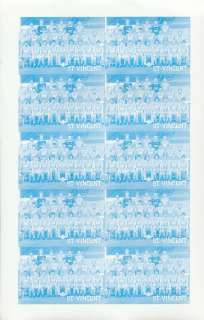 FOOTBALL Soccer ST VINCENT Progressive Proofs 38 Sheets To $2 MNH (380 