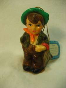 Vintage Japan Fragrance Tyme Boy with Umbrella Figurine  