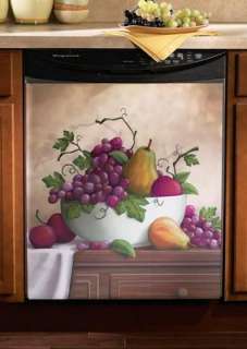 Fruit Dishwasher Cover Magnet Grapes Vineyard NEW Decor Kitchen  