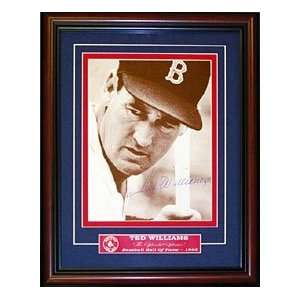  Ted Williams Autographed / Signed Framed Black & White 