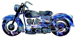Awesome ~ 3 D MOTORCYCLE STEEL OUTDOOR WALL ART ~ 22X11  
