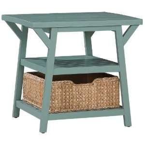 Ty Pennington Square End Table with Blue Moon Finish by Howard Miller 