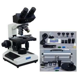  Digital Binocular Compound Microscope with Built in 3.0MP USB Camera 