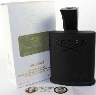 GREEN IRISH TWEED BY CREED 4.0 OZ MILLESIME COLOGNE SPRAY FOR MEN NEW 
