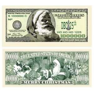    (25) Modern Santa Claus Million Dollar Bill 