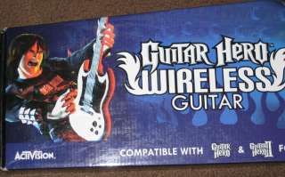 Guitar Hero Wireless PS2 Red Octane White Black NEW  