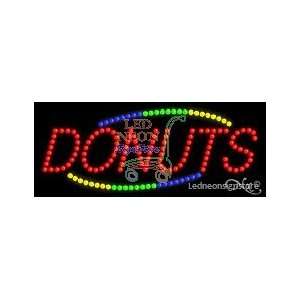  Donuts LED Business Sign 11 Tall x 27 Wide x 1 Deep 