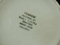 Vintage Hall Pottery China Primrose Rayed Jug Pitcher Grand Union 
