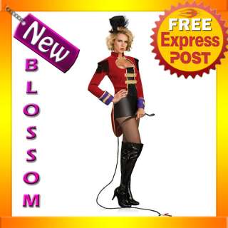 C330 Ring Mistress Circus Showgirl Fancy Dress Halloween Ladies 