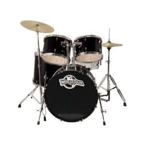   Throne, Drum Sticks, and Drum Key   Gloss Black Musical Instruments