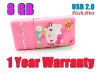 8GB Flash stick memory Drive USB 2.0   pink hello kitty  
