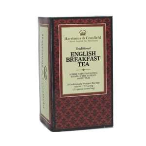 Harrisons & Crosfield   English Breakfast Tea 20ct Tagged Tea Bag 