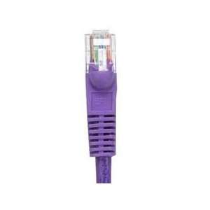 PURPLE Category 5e Cat5e Molded Snagless Ethernet Network Patch Cable 