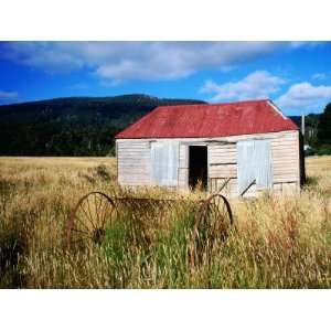  Old Shed and Farm Equipment Near Cloudy Bay Premium 