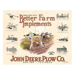  John Deere Farm Tractor tin sign #1156 