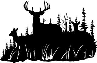 Deer Hunting Decal ST #7 F Window Decals,Stickers 6  
