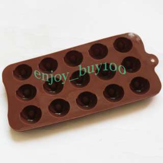 Lovely Silicone 15 EYES Shape Ice Cube Tray Chocolate Jelly Mold Mould 
