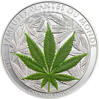 COIN CANNABIS MARIHUANA MARIJUANA LEAF SMELL BENIN 2010  