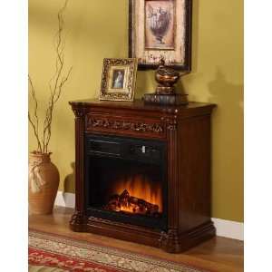  Starlight Fireplace Mantel with Insert   Homelegance