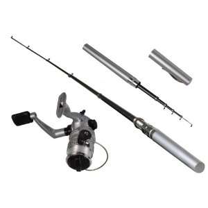 Mini Pen Fishing Rod with Reel , Pen Fishing Telescopic Rod With Free 