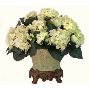  Cream Hydrangea Silk Floral Centerpiece