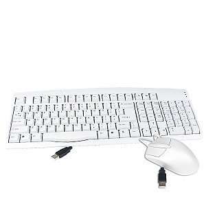  USB Beige 107 key Keyboard and 2 button Mouse Bundle 