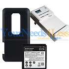 New HTC EVO 3D 3500mAh Extended Battery + Back Door & Universal Wall 