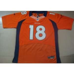  Uniforms #18 Peyton Manning Football Orange Jerseys Size 48 Sports