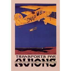 Transports par Avions 24X36 Giclee Paper