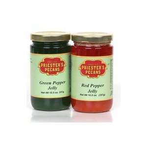 Pepper Jelly Combo   1 10.5 Jar Red Pepper Jelly & 1 10.5 Jar Green 