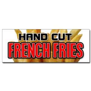 12 HAND CUT FRENCH FRIES DECAL sticker chips idaho crispy onion rings 
