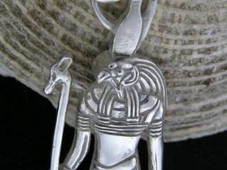 Egyptian Silver Jewelry Sky God Horus Pendant  