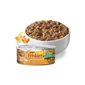  Friskies Tasty Treasures with Chicken & Cheese in Gravy Canned Cat 