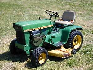 1968 John Deere 112 Tractor Riding Lawn Mower 12 HP Kohler 48 Deck 4 