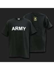United States Army Black & White Logo T shirt Size MEDIUM
