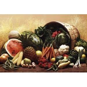  Fruit Vegetables Poster Print