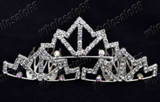 Jewelry Lots 50 Bling fashion lady charm crown CZ tiara  