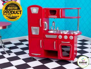   Red Retro Pretend Play Kitchen Toy Set Kids Playset KidKraft  