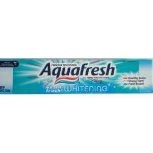 Aquafresh Extra Fresh Whitening Fluoride Toothpaste, 6.4 oz (Pack of 