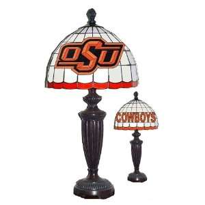   of Oklahoma Sooners Stained Glass Desk Lamp