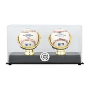  Gold Glove MLB Double Baseball Cubs Logo Display Case 