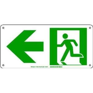 BRADY 114686 Exit Sign,Glow In The Dark  Industrial 