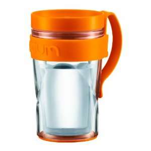 Bodum H2O Travel Mug with Clip Handle, 8 oz., Orange  